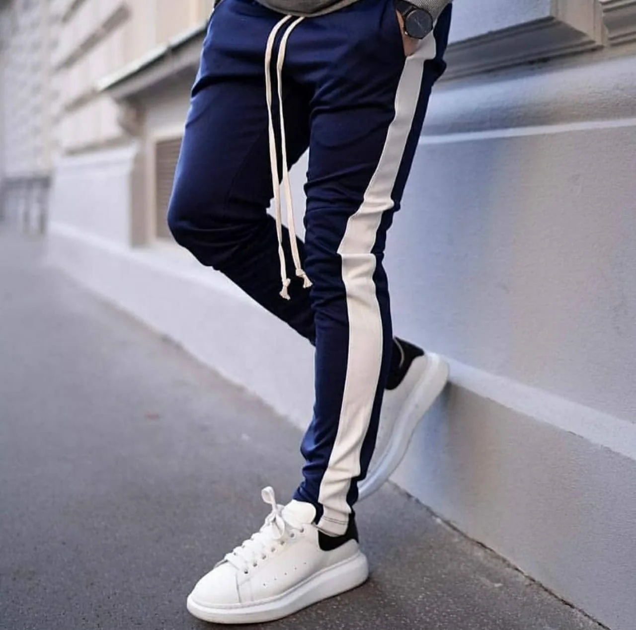 Custom Wholesale Workout Fitness Sweatpants Tapered Slim Fit Gym Cotton Jogger Track pants Man