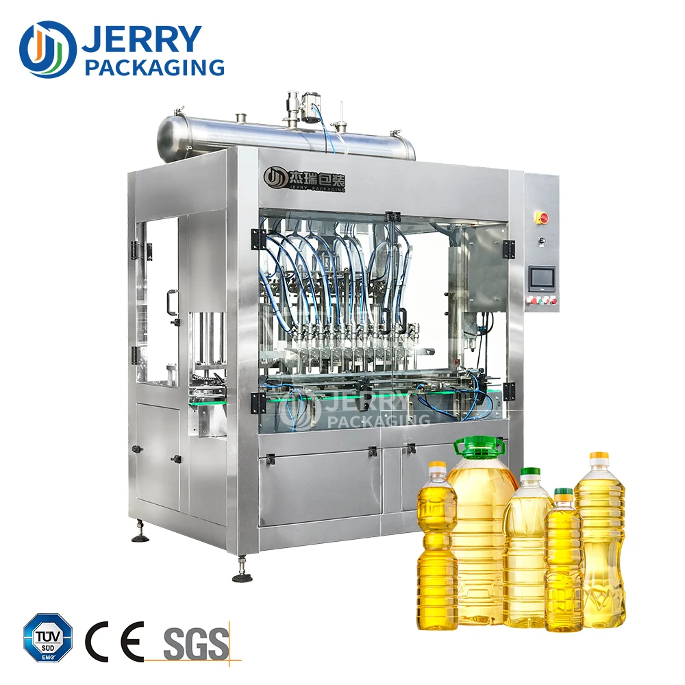 Full Automatic Linear Bottle Liquid sunflower oil filling line Filling  Machine Price Machine Filling sunflower oil