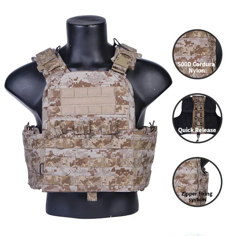 Новинка 500D Cordura нейлоновый многоадресный жилет для переноски армированный Камуфляжный тактический боевой в