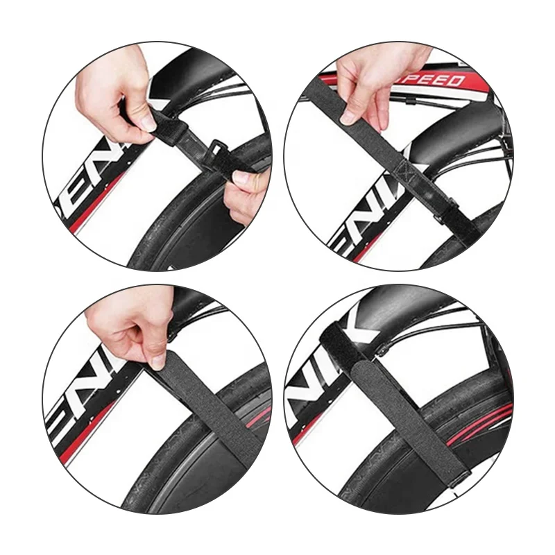 Non-Slip Bike Rack Strap Bike Wheel Stabilizer Straps Adjustable voile strap for Rack Camping Hiking