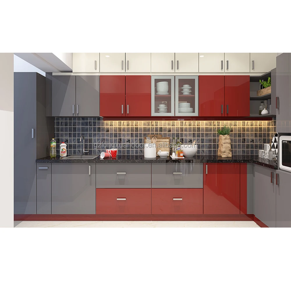 Modern Kitchen Cabinet Sale Carcase Marble Stone Guangzhou Customized CLASSIC Kitchen