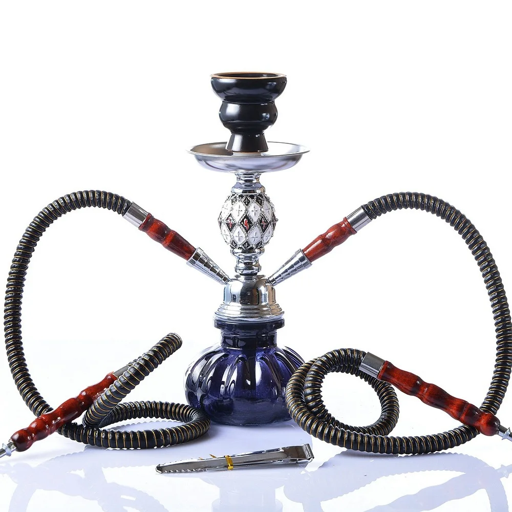 Glass Hookah Hoka With Two Hoses Hookahs Table Exotic Cages Portable Hookah Wholesale Tumbler Sublimation
