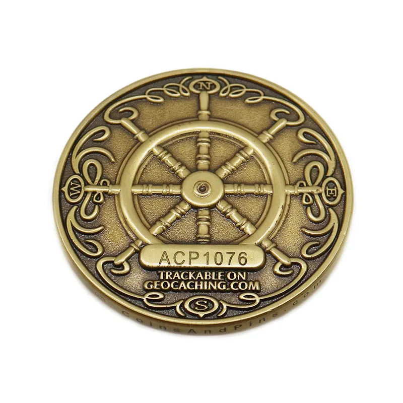 Custom Navy Military American Antique Gold Manufacturer Police 3d Heavy Army Chief Challenge Coins