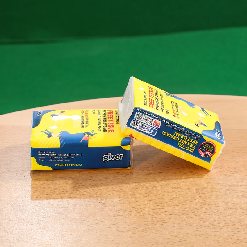 Wholesale Factory Direct White Facial Tissue Pocket For Daily Use pocket tissue paper pack