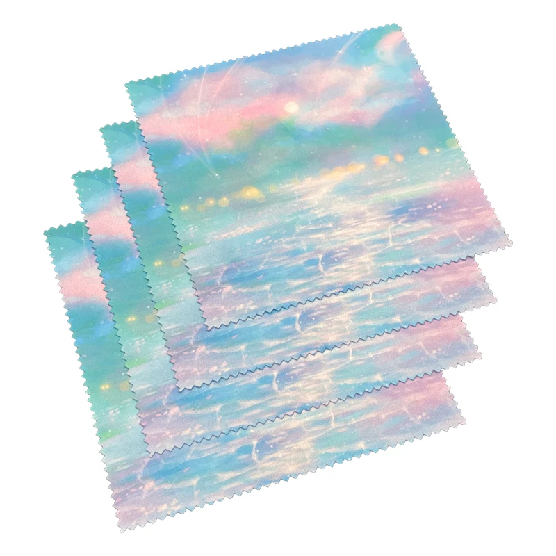 Wholesale Custom Logo Sublimation Printed Microfiber Lens cloth