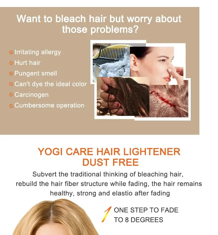 Wholesale Bleaching Powder Permanent Dust Free Bleach Powder Manufacturer for Hair Dye