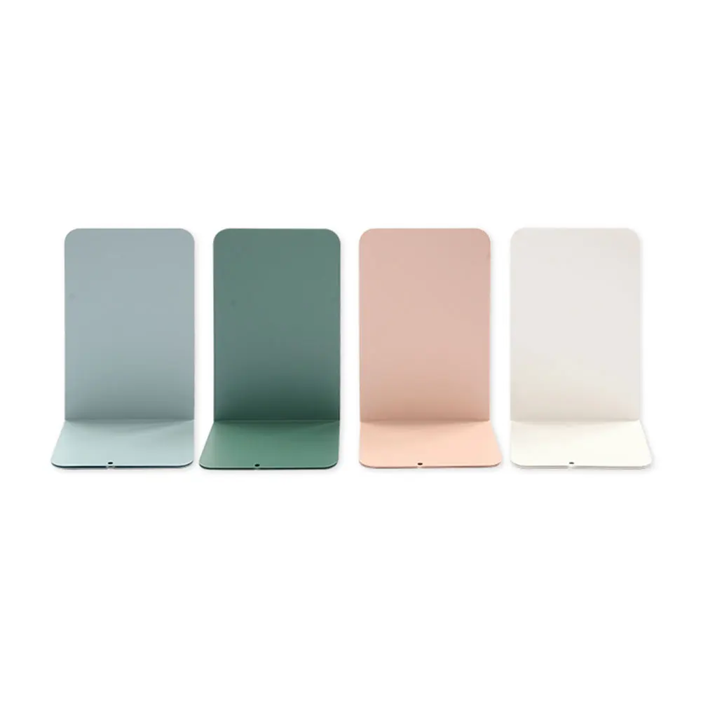 Heavy Duty L Shaped Custom Decorative Iron Bookends Holder Black Book Stand Metal Bookends