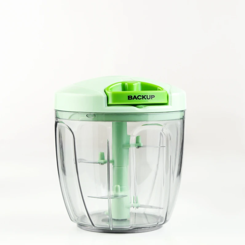2024 hot selling mini speedy manual Kitchen Gadgets processor meat and Vegetable Fruit grinder Cutter string hand pull Chopper