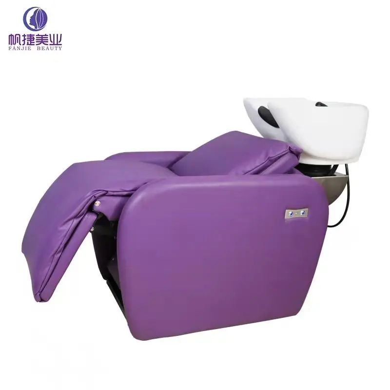 Luxury  Electric Shampoo Chair Auto Folding   Hair Washing Beauty Salon Beds