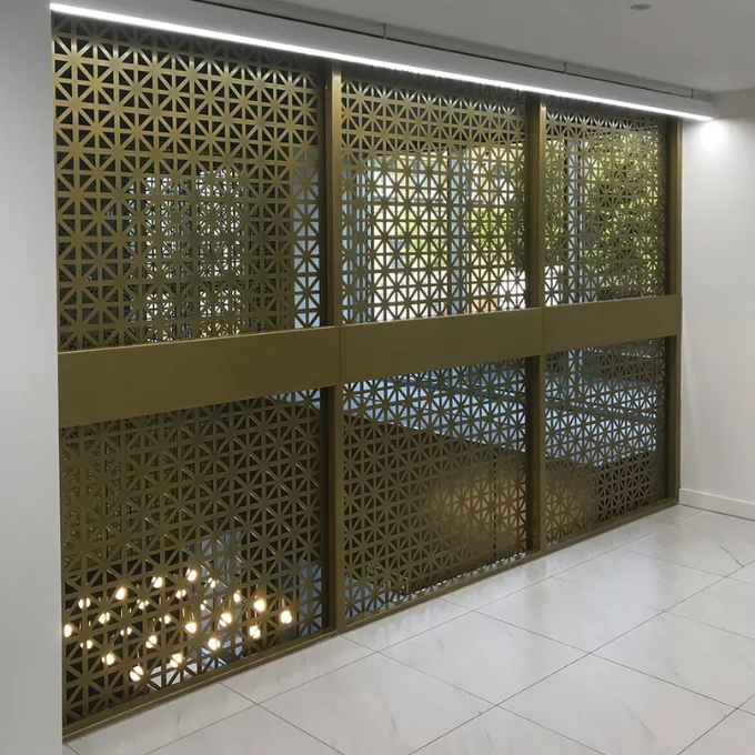 Laser cut metal patterns outdoor privacy screens designs decorative wall art panel