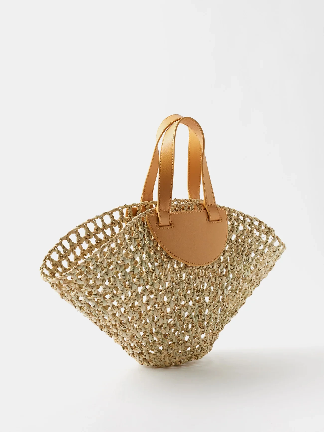 Custom Fashion Raffia woven with leather high quality Handbag Accept Customized size
