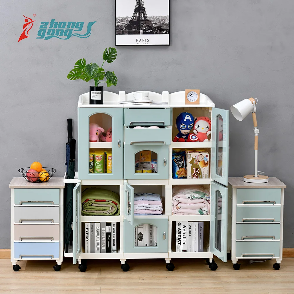 Многофункциональный пластиковый шкаф для хранения