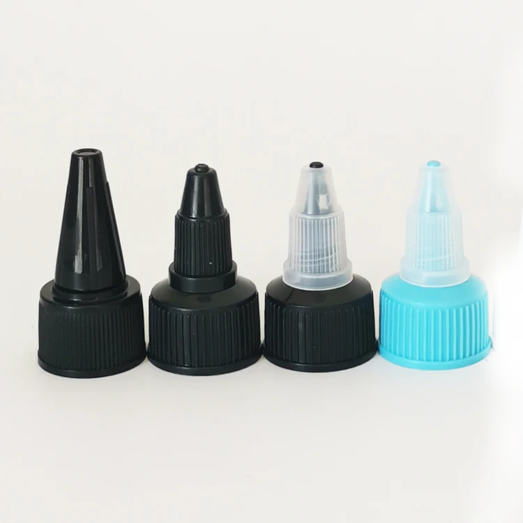 Transparent Empty Sharp Mouth Nozzle Plastic Bottle With Twist Top Cap For Oil Package 30ml 50ml 100ml