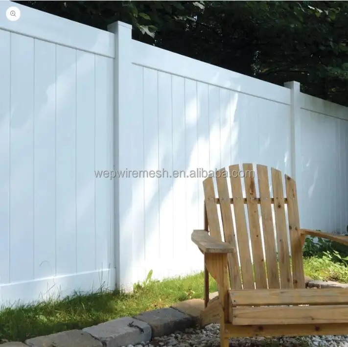 6*8FT Vinyl PVC Plastic Privacy Fence Panels for Home Farm Garden Fencing