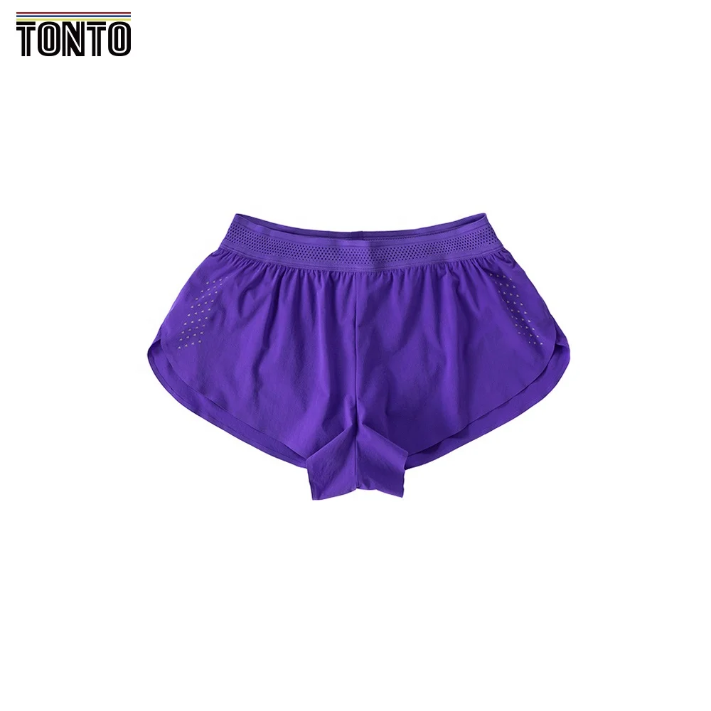 Zero resistance marathon three-point running shorts for men and women training fast drying loose light proof fitness pants