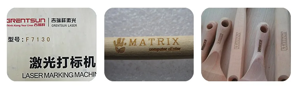 Grentsun 30W CO2 flying laser marking machine with support, tablet, encoder and fiber sensor for water plastic bottle