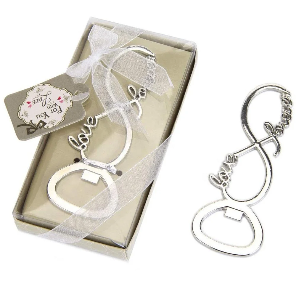 
Birthday Wedding Favors Elegant Gold Infinity Love Forever Design Bottle Opener 