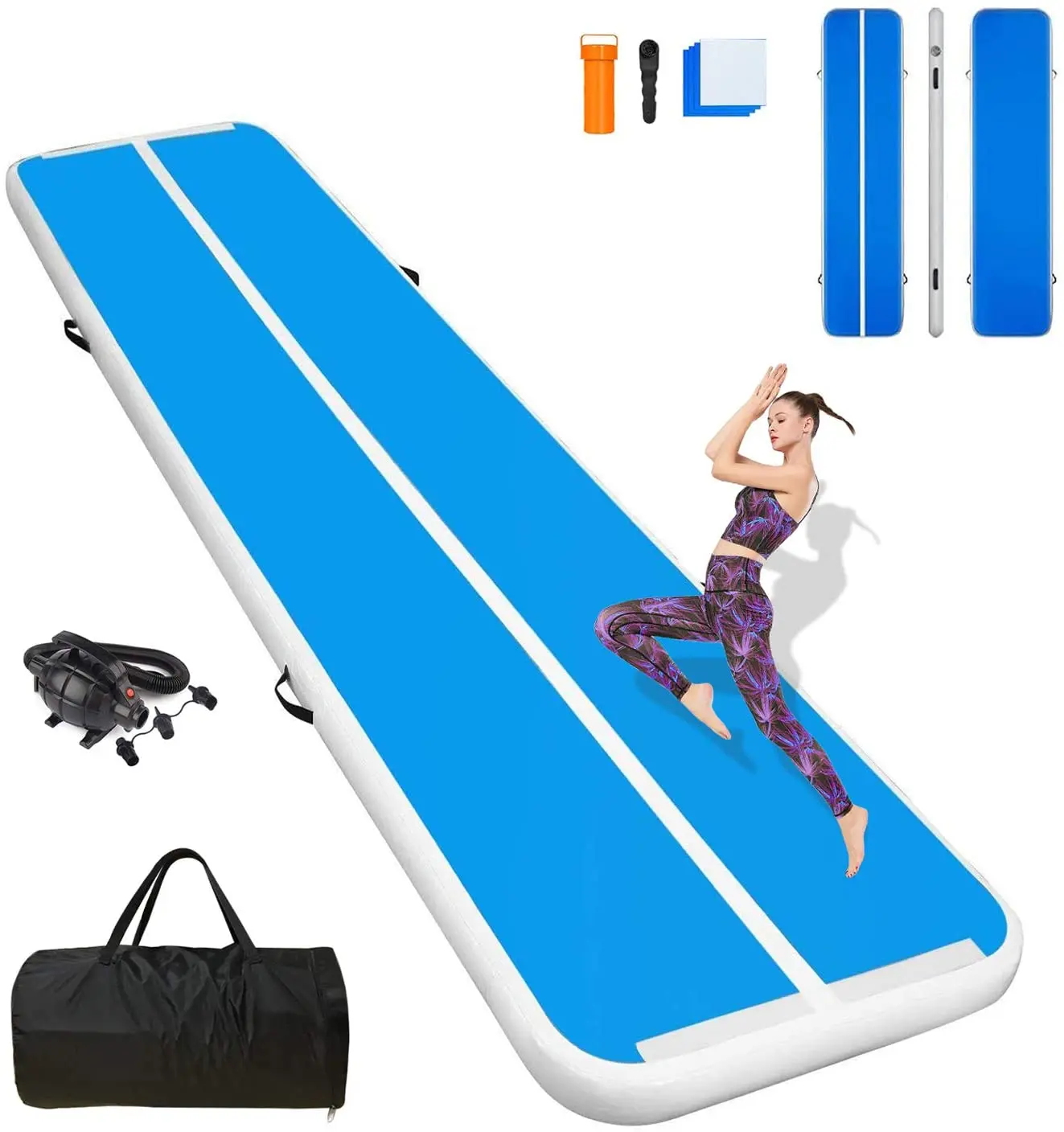 3m 4m 5m 6m 8m 9m 10m 12m High Quality Cheap Inflatable Air Track Gymnastics Mat