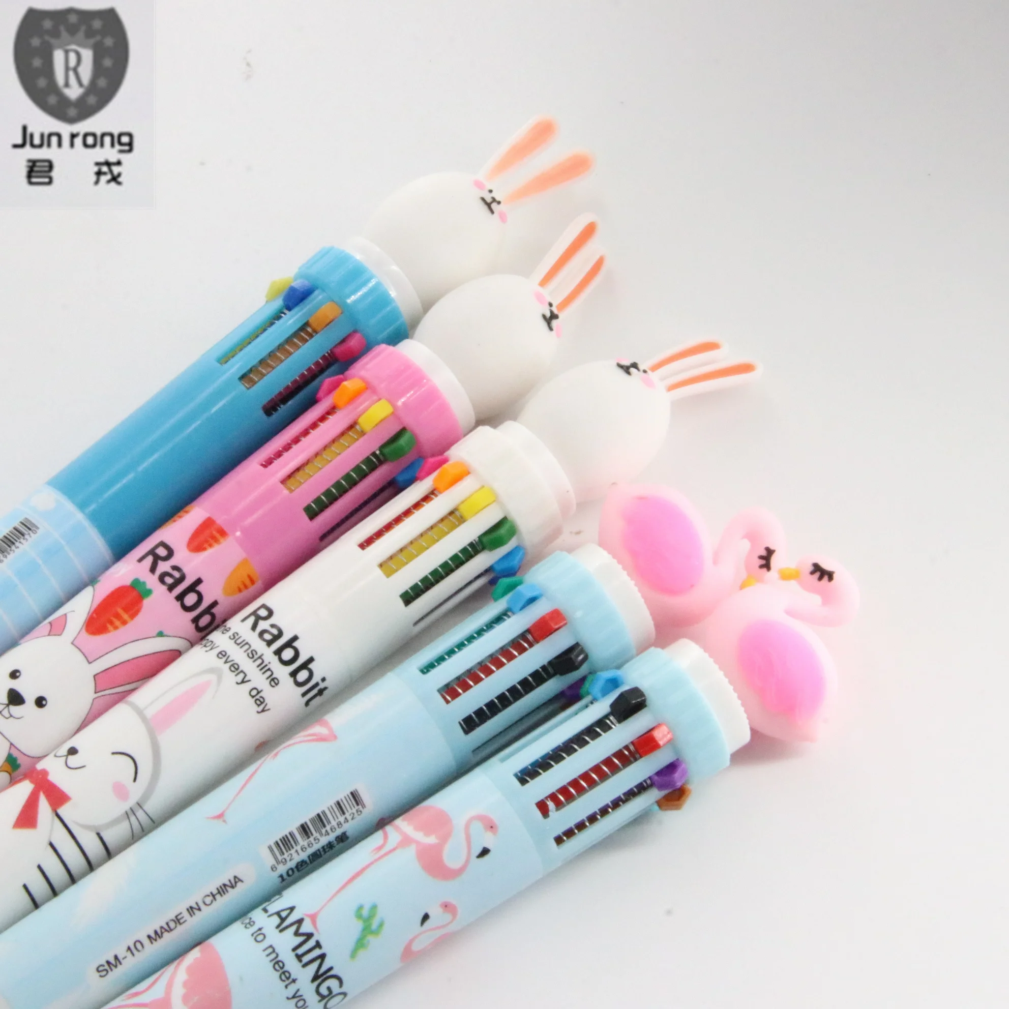 plastic animal cartoon ballpoint pens  christmas pen 10 color  pen kawaii canetas Multi color