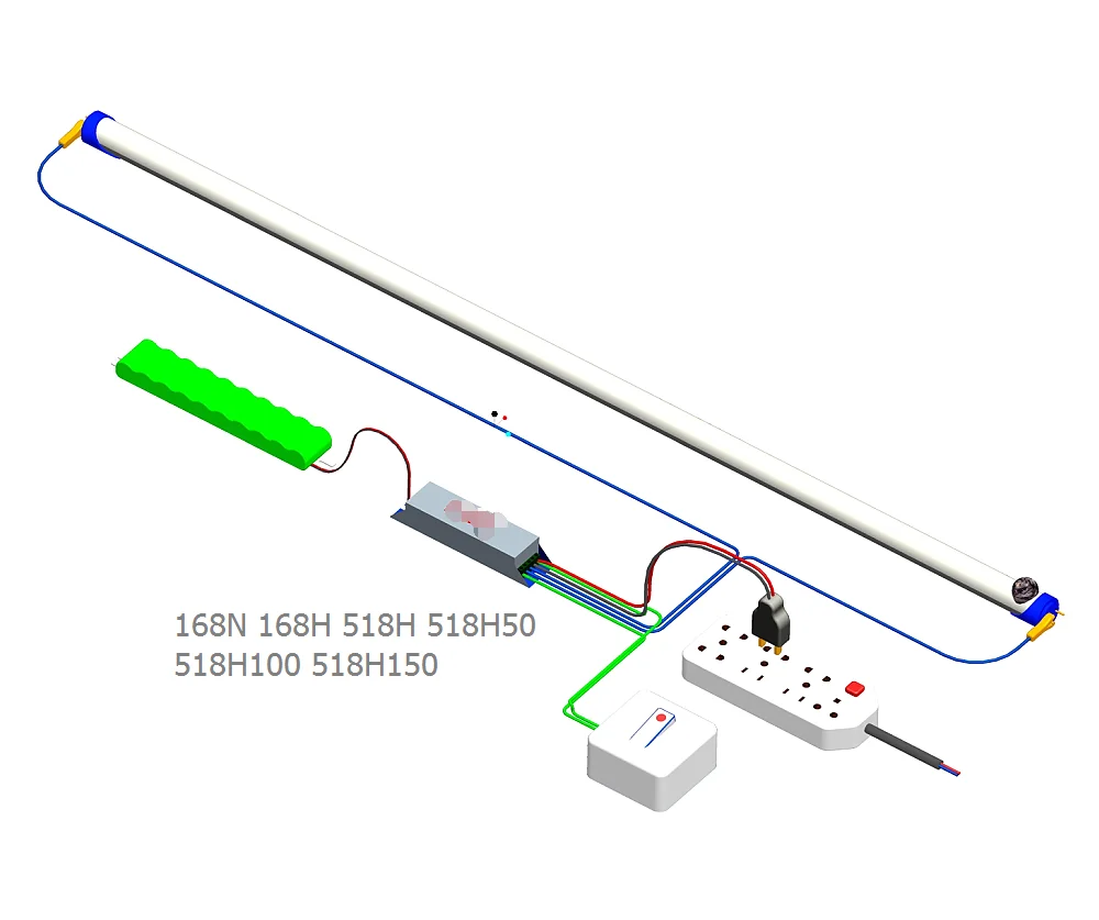 DF168N emergency led driver full power lighting led emergency power supply for lamp tube 0.6m 9W