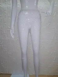 W-C-613A Hot Sale 12 Colors Women Sexy Fishnet Tights Shiny Rhinestone Stockings Mesh Pantyhose Sequins Fishnet Hosiery Pants