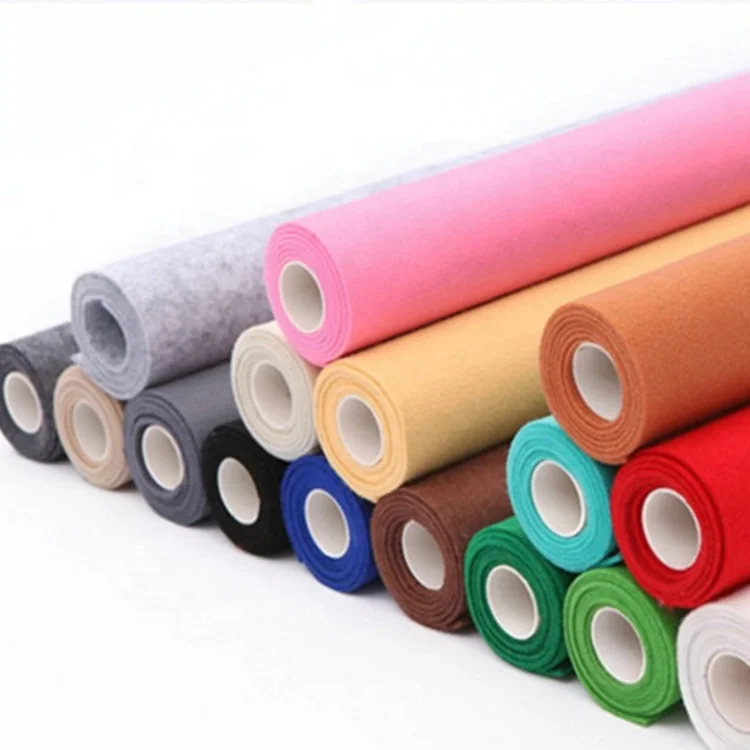 Manufacturer felt polyester non-woven fabric multi color optional specifications are complete LOGO can be printed