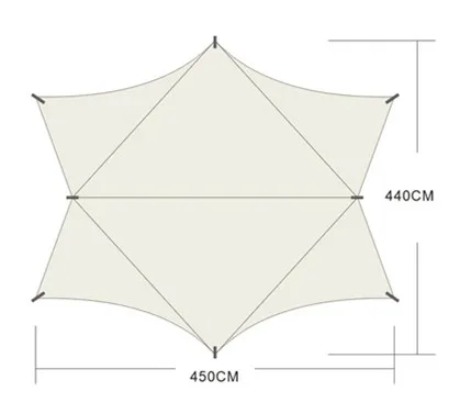 Hot Sale Quality Portable Rain Fly Tarp Hammock Cover Waterproof Hammock Tent Shelter Beach Canopy