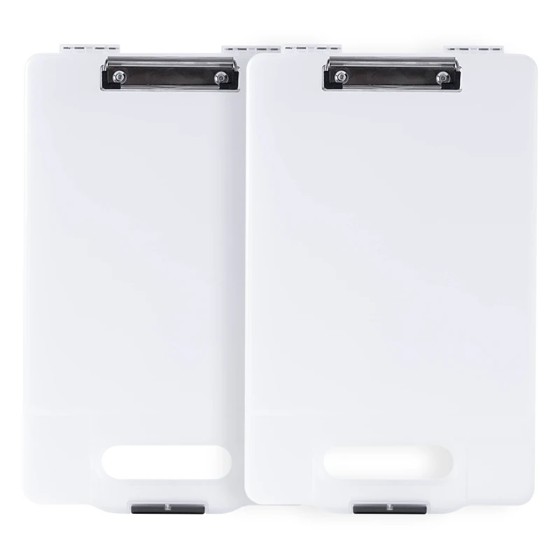 Waterproof A4 Plastic Storage Clipboard File Box Case File Folder Clipboard Writing Board Stationery School Office Supplies