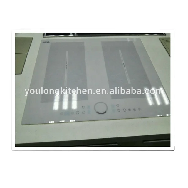 White glass plate induction hob ceramic stove