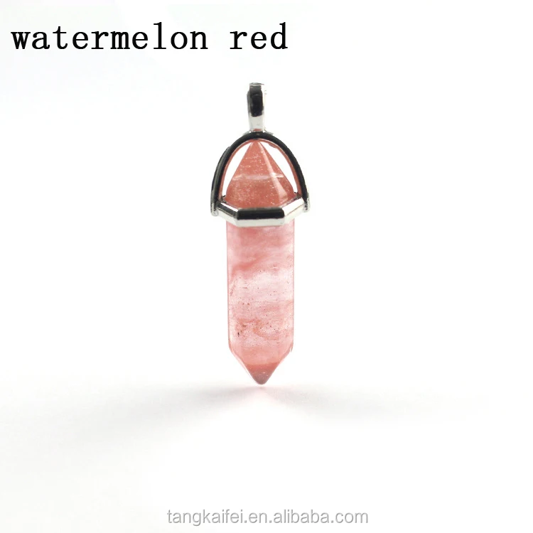 Wholesale    natural Chakra  crystal quartz double point Pendants Crystal Healing Wands for gift