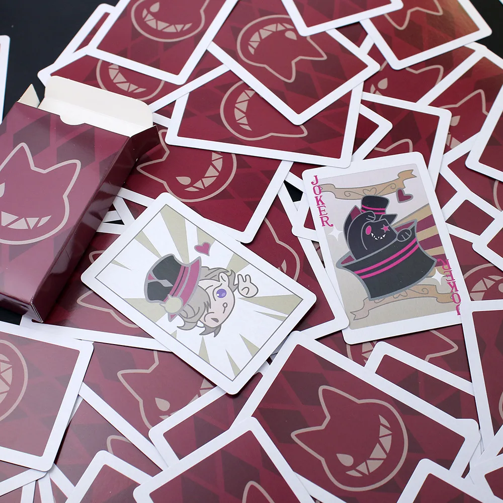 Game Genshin Impact Lyney Lynette Magic Poker Playing cards for Cosplay as Promotion Gifts