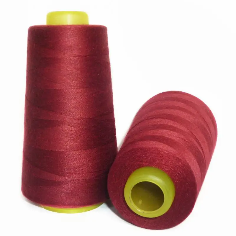 Wholesale 3000 yards 402 knotless polyester sewing thread for overcoat for curtain and quilt