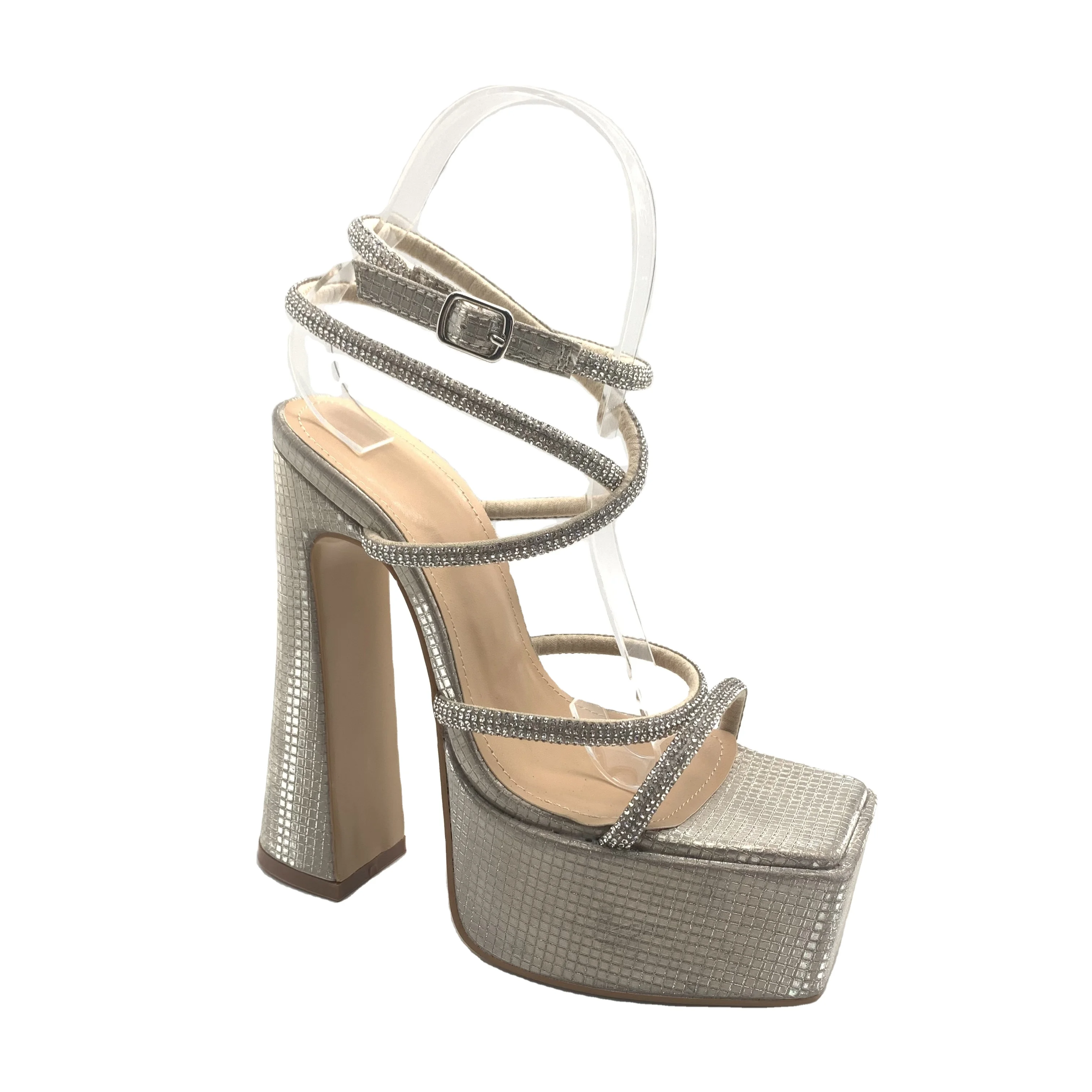 ladies girls block heel high fashion platform sandal shoes