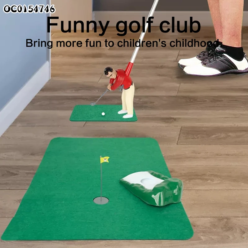 Kids portable mini golf training toys set outdoor sport games for sale