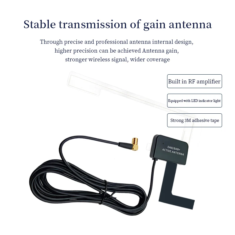 High Quality Universal Car Active Radio AM FM DAB Antenna Car Radio Receiver Digital Audio Broadcasting DAB Antenna