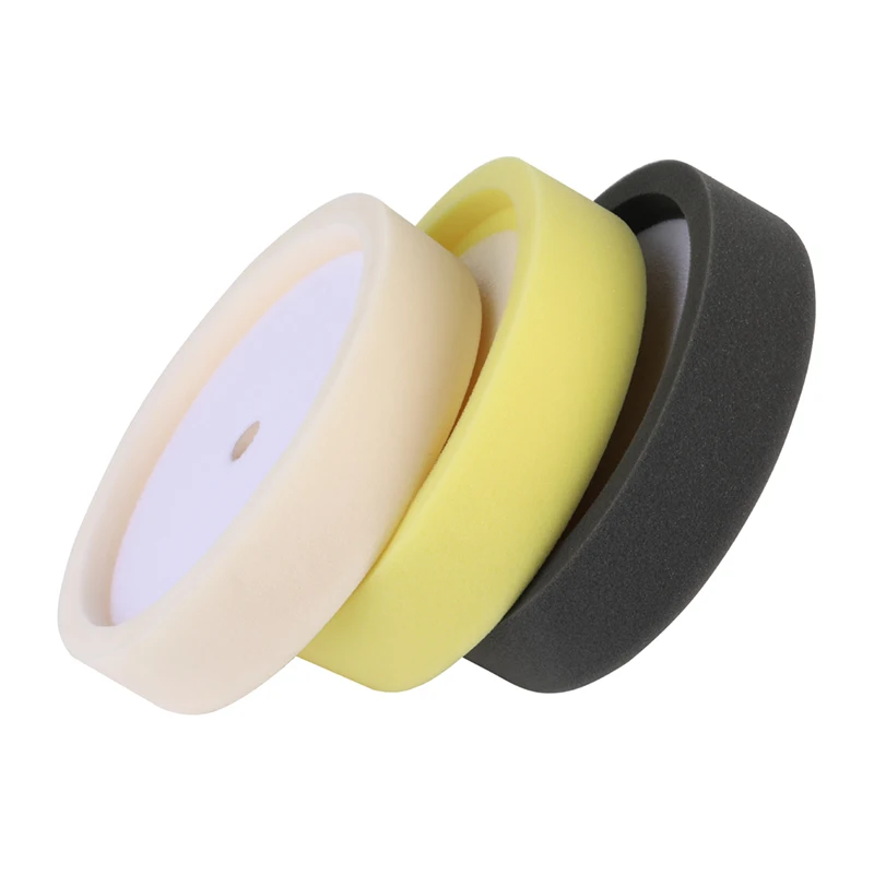 car polishing sponge buffing pads   car buffing and polishing foam pad, recessed car buffing pad