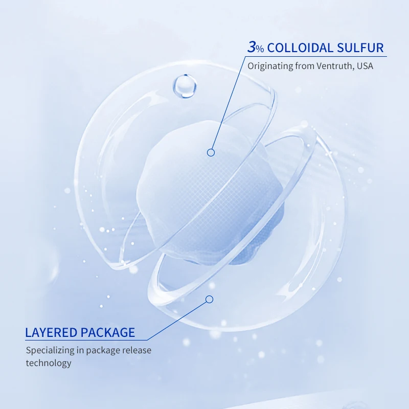 MELAO Colloidal Sulfur Yeast Acne Essence Serum OEM 12ml Niamcinamide Balancing Facial Serum For Acne Wholesale Serum