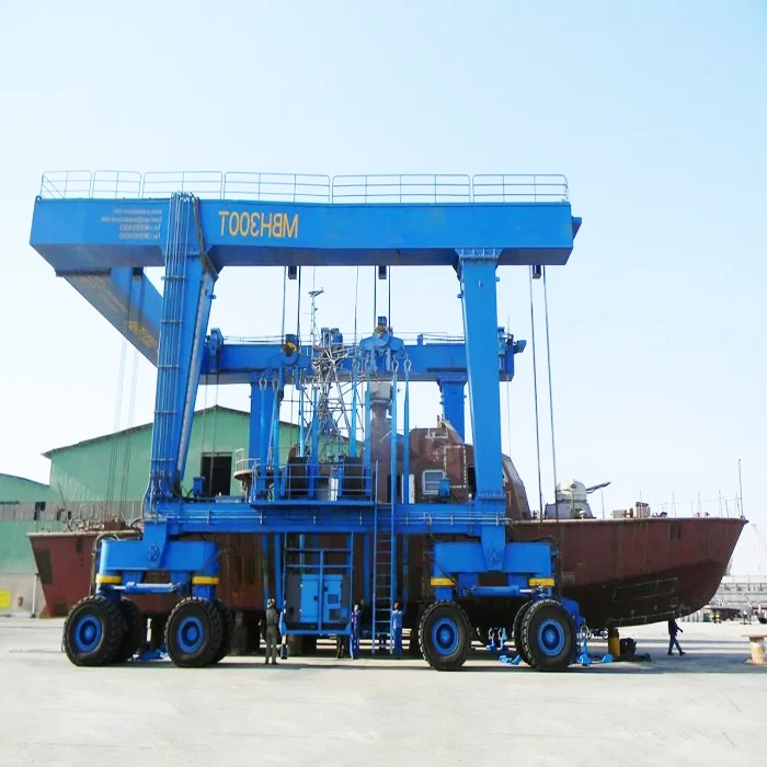 Factory direct sale tire crane 50 tons 80 tons Boat Lifting crane low price