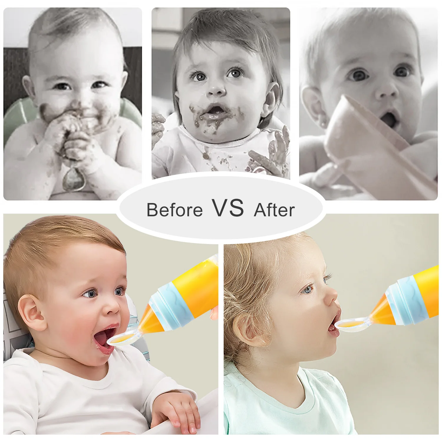 Termichy портативная силиконовая Мягкая ложка для кормления ребенка, кормушка с крышкой без пыли