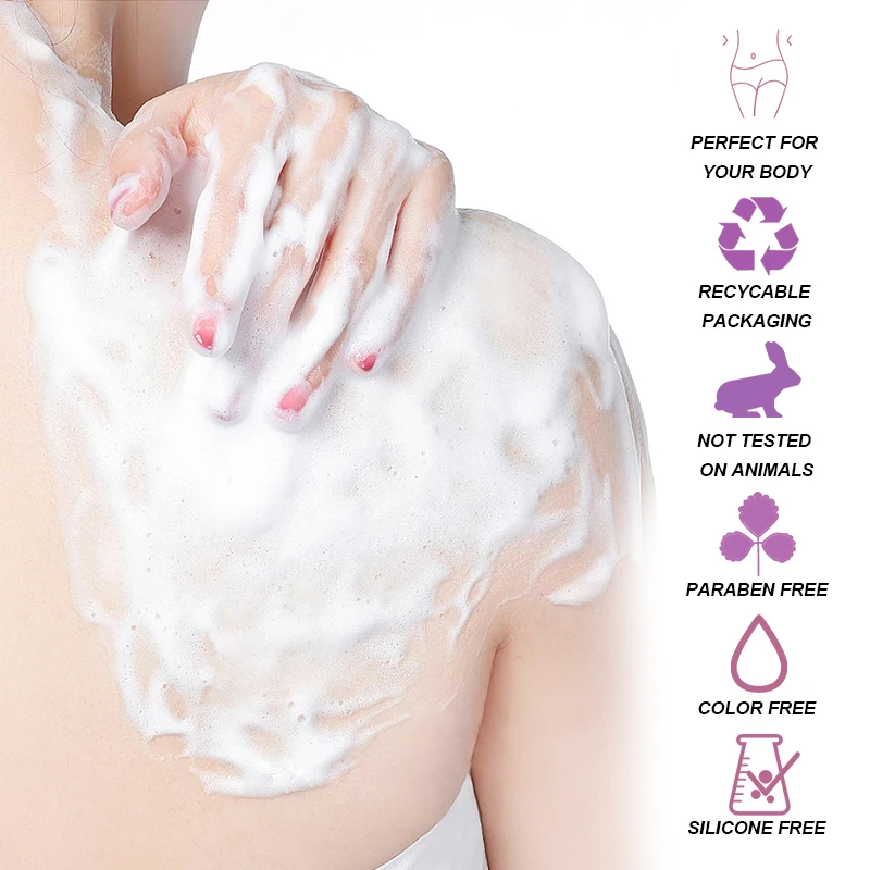 Pure Natural Coconut Oil Aloe Vera Moisturizing Hydrates Deep Cleaning Skin Lavender Body Wash Shower Gel