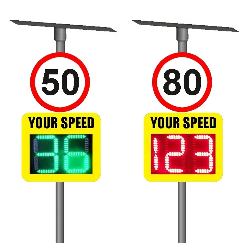 LED display portable radar traffic signs solar radar speed sign radar speed limit sign for road warning