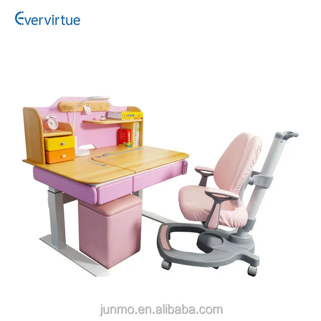 Глобальная оптовая цена прямые поставки Интеллектуальный Электрический Регулируемый Детский Рабочий стол набор