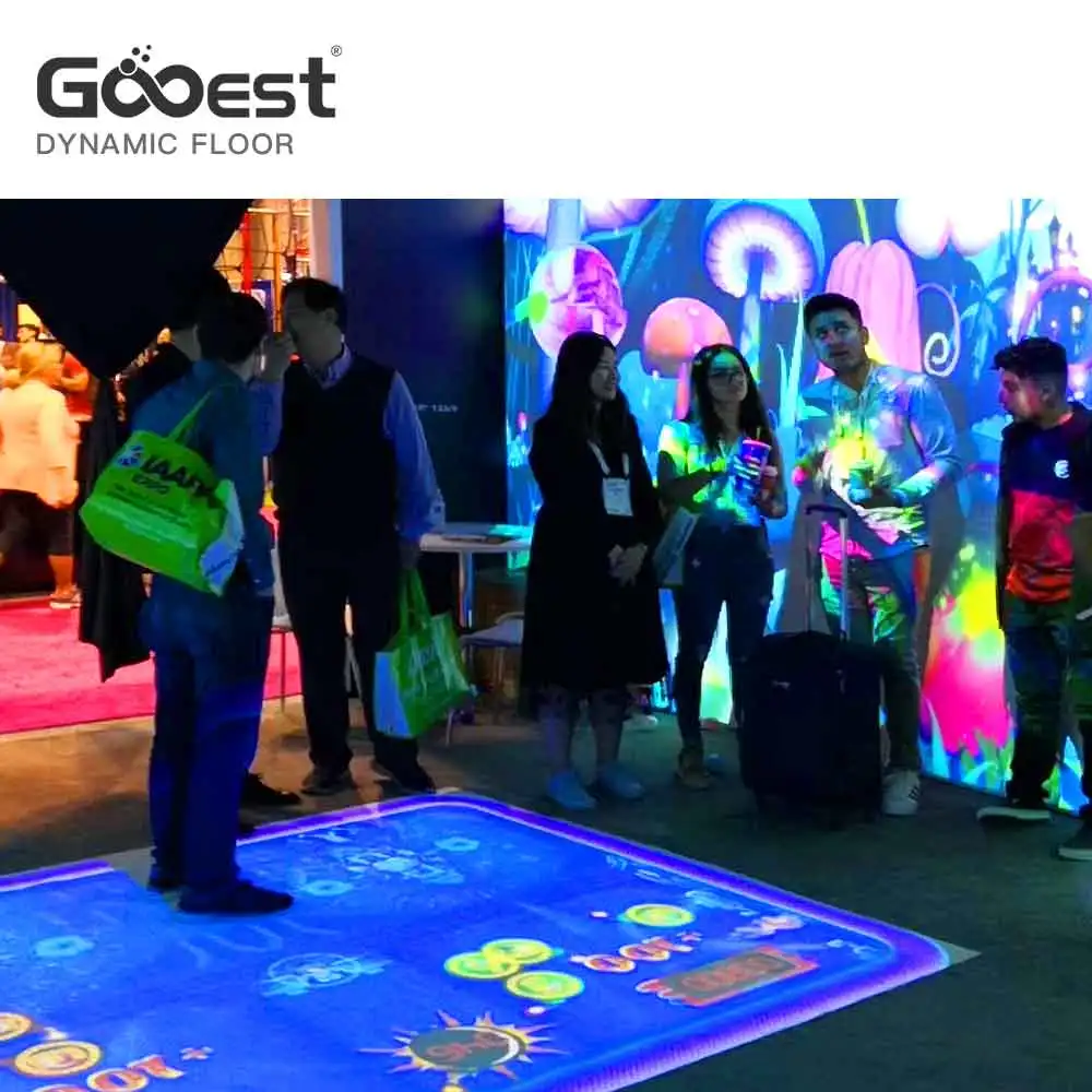 family entertainment center kids play interactive floor projector game