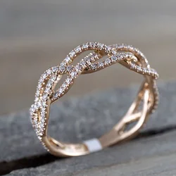 fashion hot new rose gold lady finger ornaments fashion show model ornaments full forever solitaire diamond engagement ring