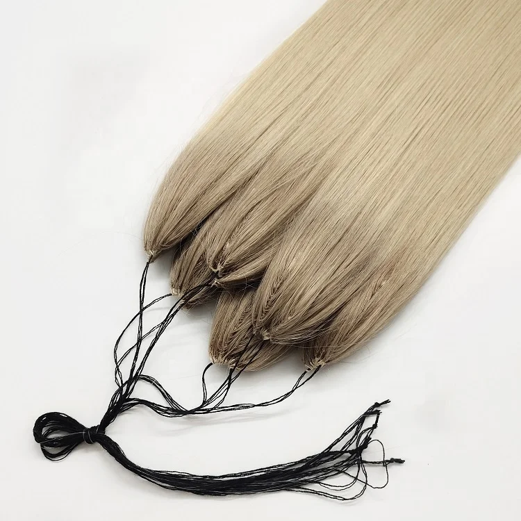 China Factory Wholesale Good Quality Feather Line Natural Chinese Human Hair Extension