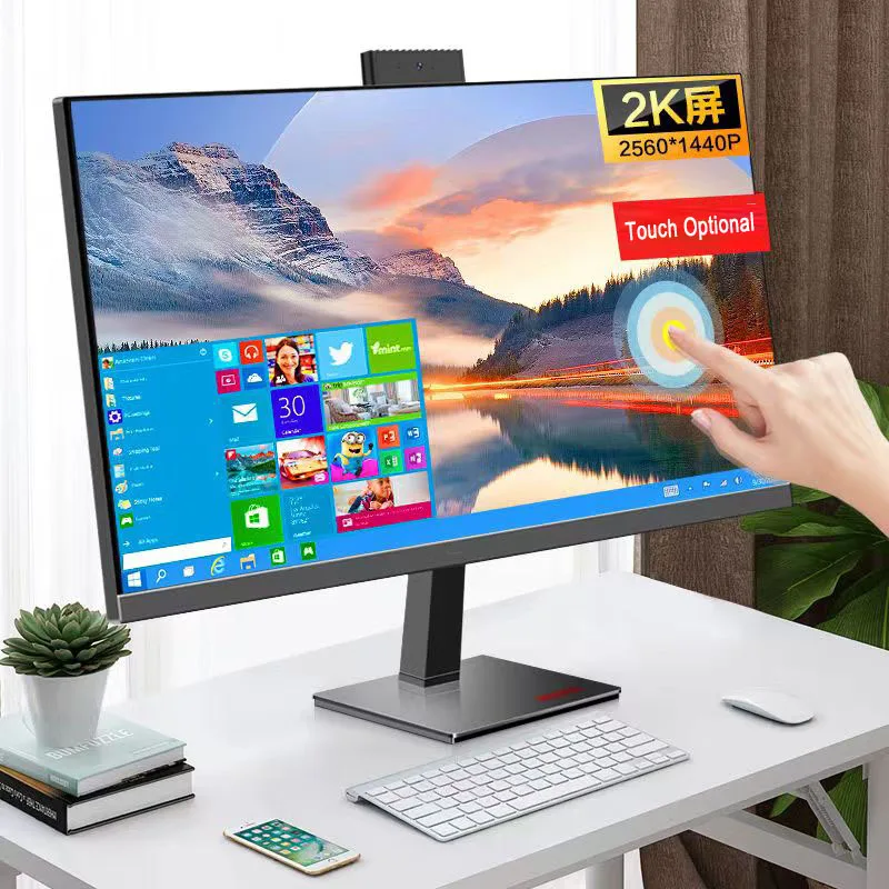 High Performance Gaming Desktop Computer 24 27 inch All-in-one PC Rotating Touch Screen All In One PC i7 i9 AIO for Office Home