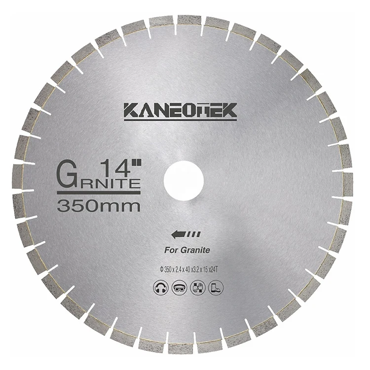 KANEOTEK Laser Welded 14 Inch 350mm Circular Diamond Cutting Saw Blades Granite Cutting Disc For Stone Concrete Marble Tiles