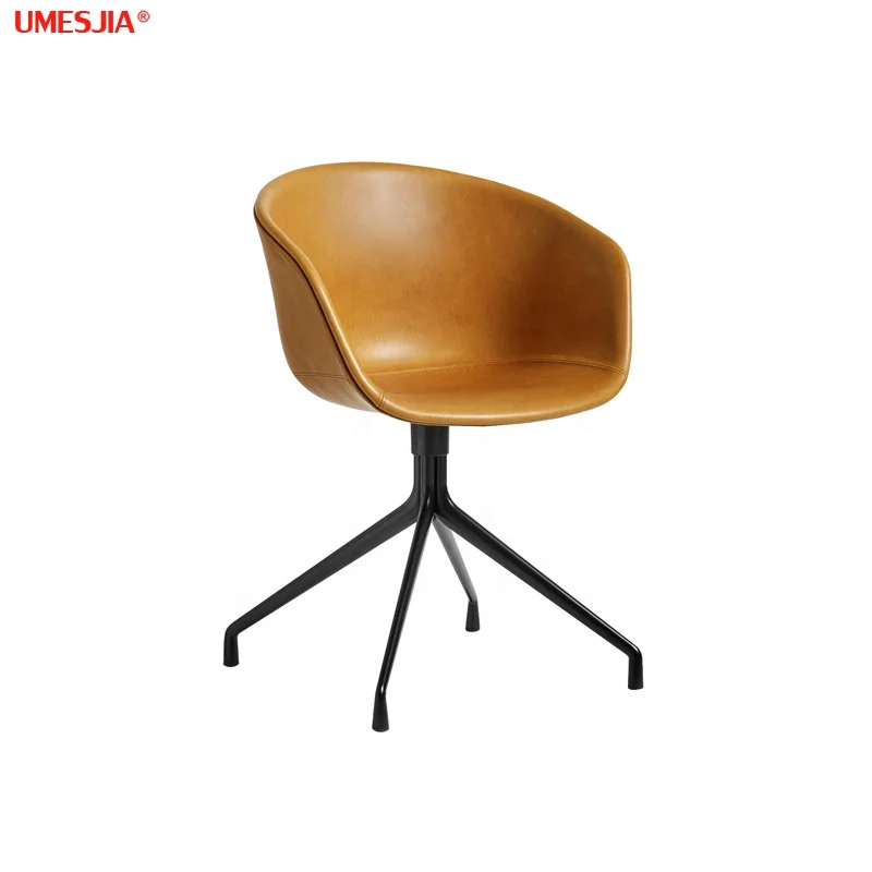 Luxury Nodic  Dining Chair Restaurant Furniture coffee chair Velvet synthetic leather Aluminum Powder coated black feet