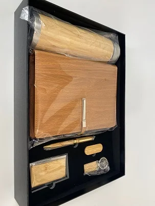 Custom Logo print 6 in 1 enterprise company luxury presents intelligent tumbler pen notebook wedding gifts set for guests