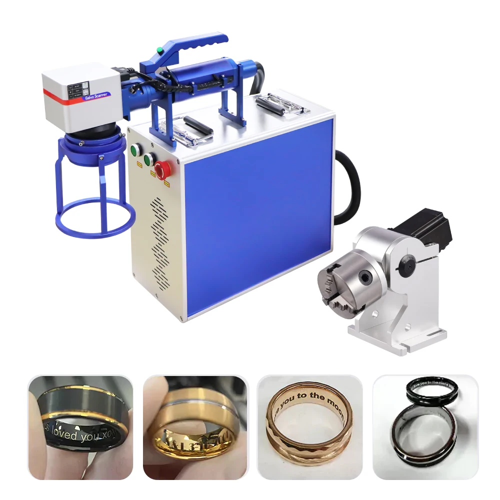 Potable Laser Marking Machine 30w Ezcad Laser Marking Software with Mobile Phone Operation Water Bottle Laser Marking Machine